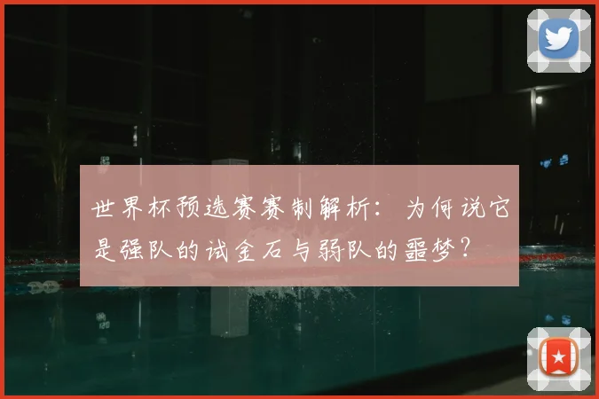 世界杯预选赛赛制解析:为何说它是强队的试金石与弱队的噩梦?